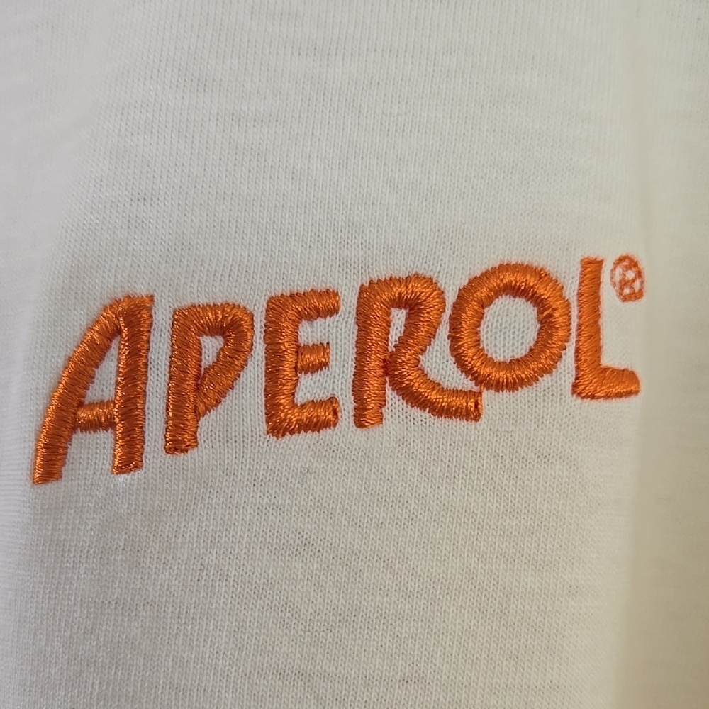 Men's Official Aperol Spritz 2025 US Open Polo Shirt, 100% Organic Cotton Size M - Picture 7 of 12